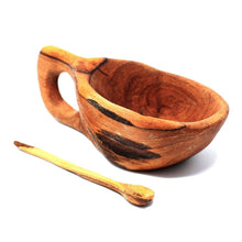 Load image into Gallery viewer, Reclaimed Olive Wood Salt Pot - Kahero Farm - Kenya