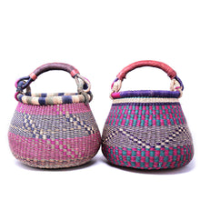 Load image into Gallery viewer, Small Bolga Pot Basket - Mixed Colors