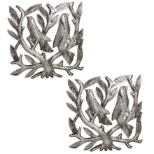 Load image into Gallery viewer, Pair of Square Tree of Life Haitian Steel Drum Wall Art