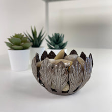 Load image into Gallery viewer, Decorative Drum Art Bowl or Votive, Mango Leaf