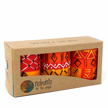 Load image into Gallery viewer, Set of Three Boxed Hand-Painted Candles - Zahabu Design - Nobunto