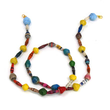 Load image into Gallery viewer, Face Mask/Eyeglass Paper Bead Chain, Colorful Mixed Shapes
