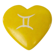 Load image into Gallery viewer, Zodiac Soapstone Hearts, Pack of 5: GEMINI