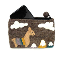 Load image into Gallery viewer, Hand Crafted Felt: Llama Pouch