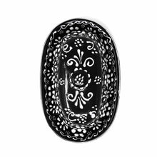 Load image into Gallery viewer, Encantada Handmade Pottery Butter Dish, Black & White