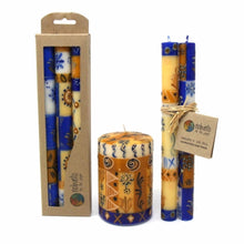 Load image into Gallery viewer, Tall Hand Painted Candles - Three in Box - Durra Design - Nobunto