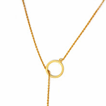Load image into Gallery viewer, Crescent Moon Goldtone Pendant Necklace