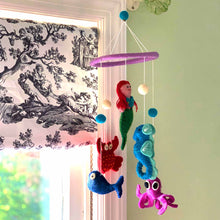 Load image into Gallery viewer, Felt Mermaid Mobile - Global Groove