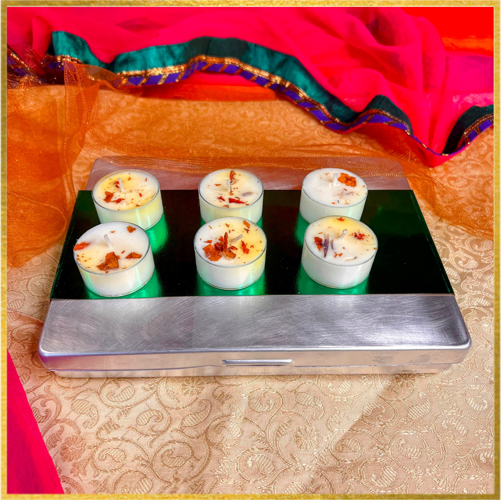 Diwali Gift | Wooden Diya Set