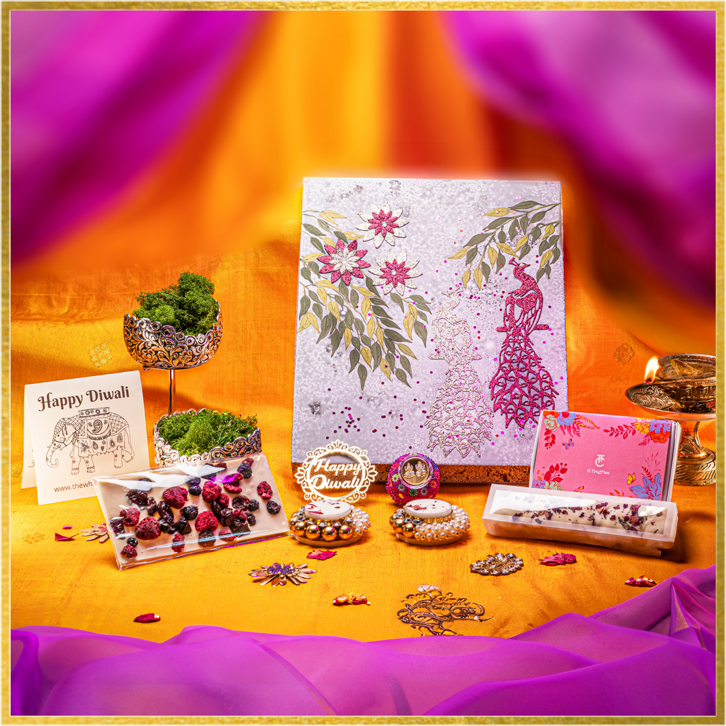 Diwali Gift | The Lamp of Love Diwali Gift Box with Silver Coin