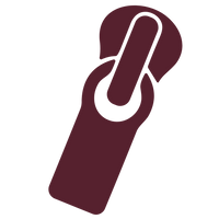Open the zipper.