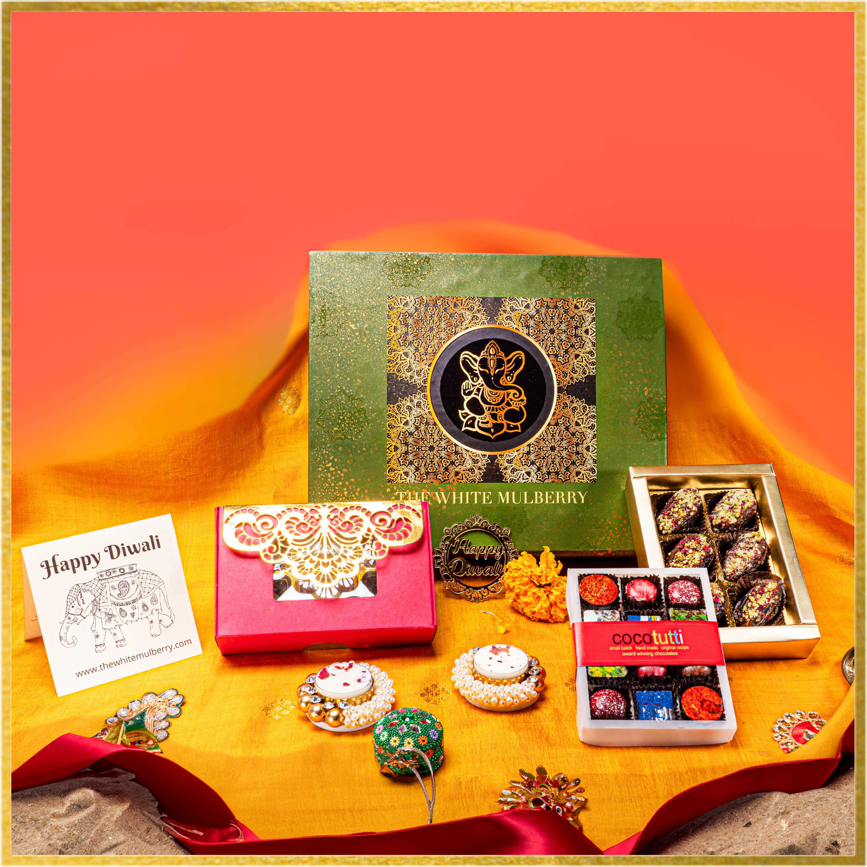 Diwali Gift | Auspicious Ganesha Box with Silver Coin