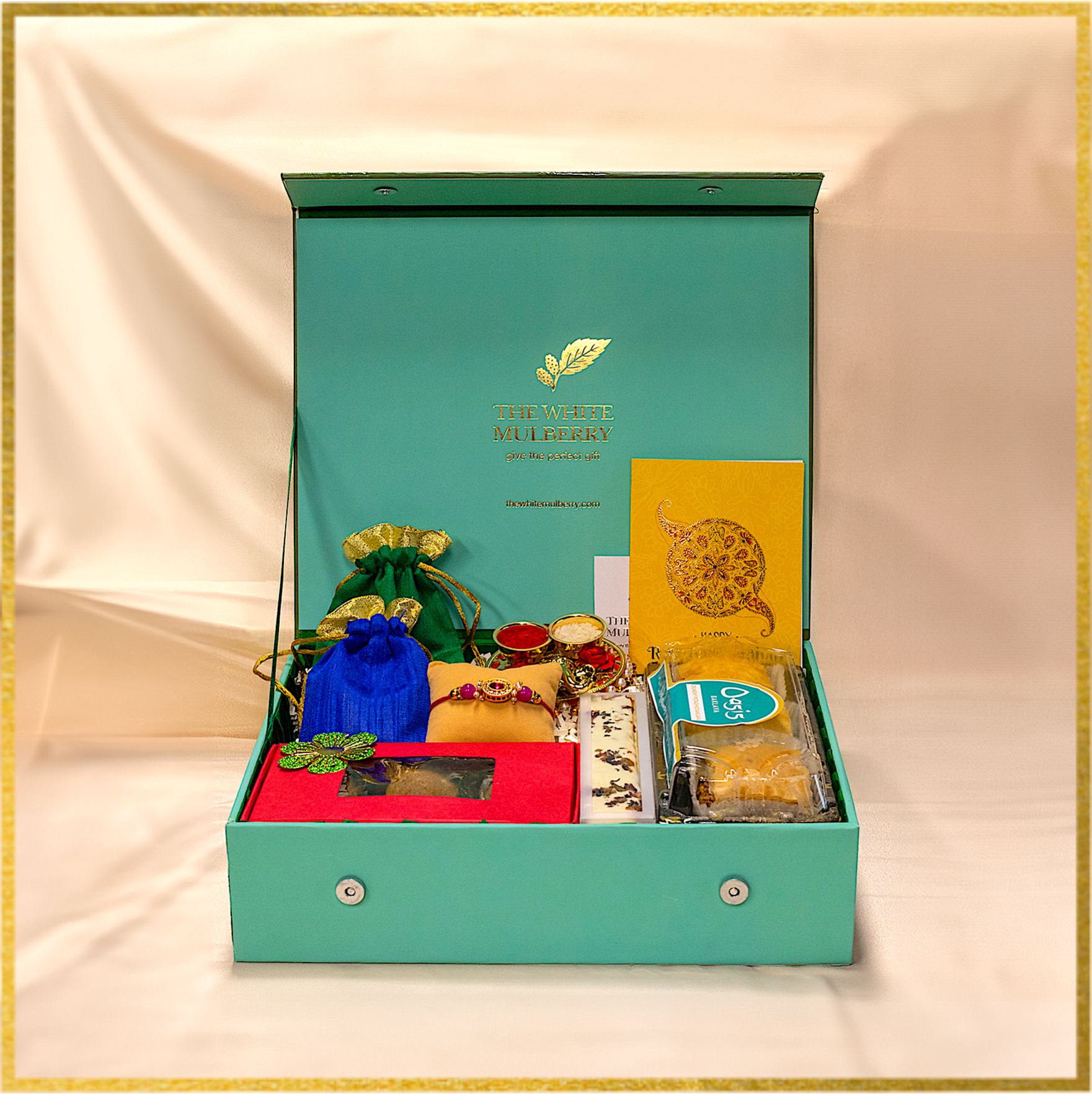 Rakhi Box: Auspicious Ganesha - Bhaiya Bhabhi Rakhi
