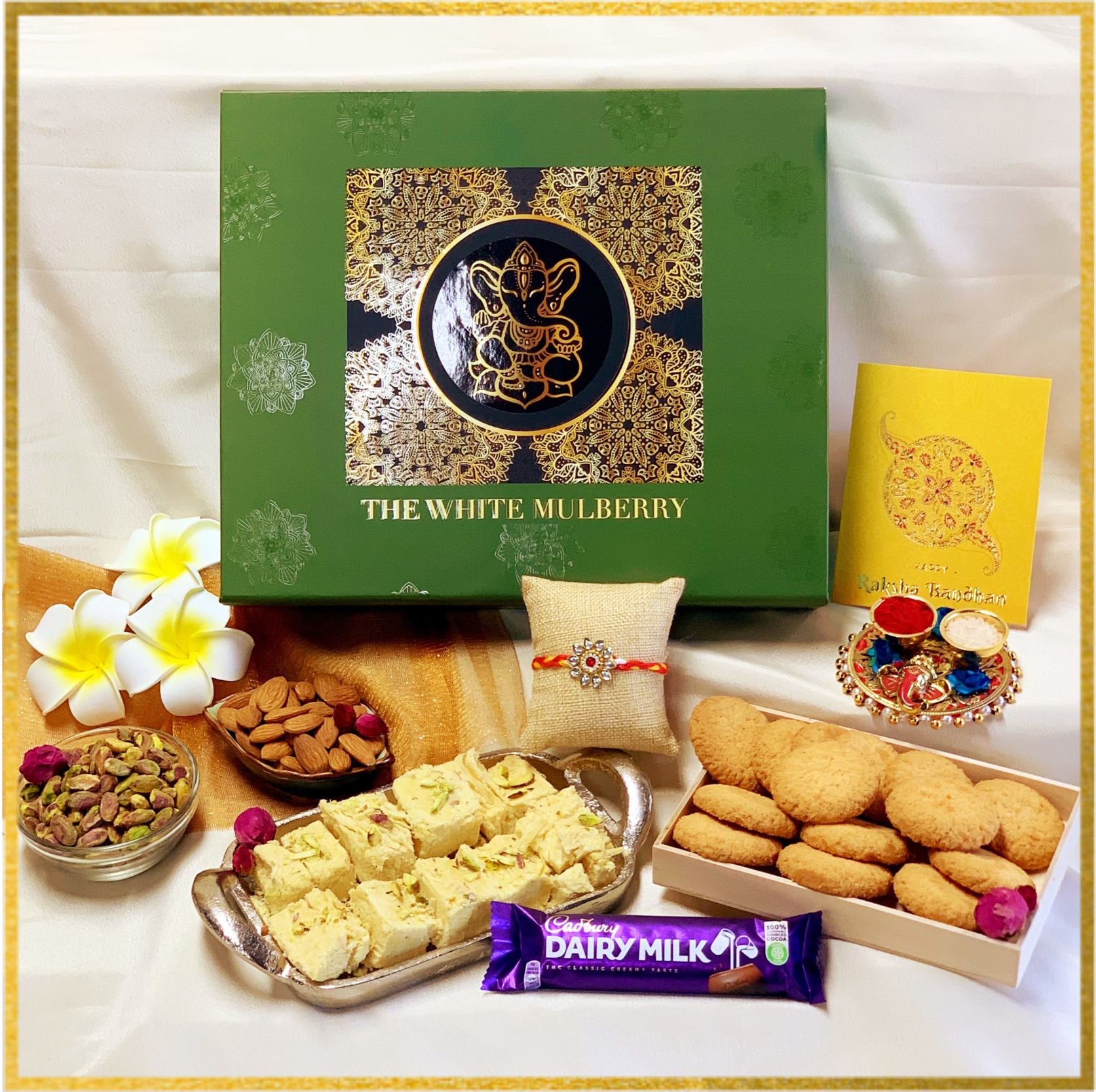 Rakhi Box: Auspicious Ganesha Gift – The White Mulberry Gifts