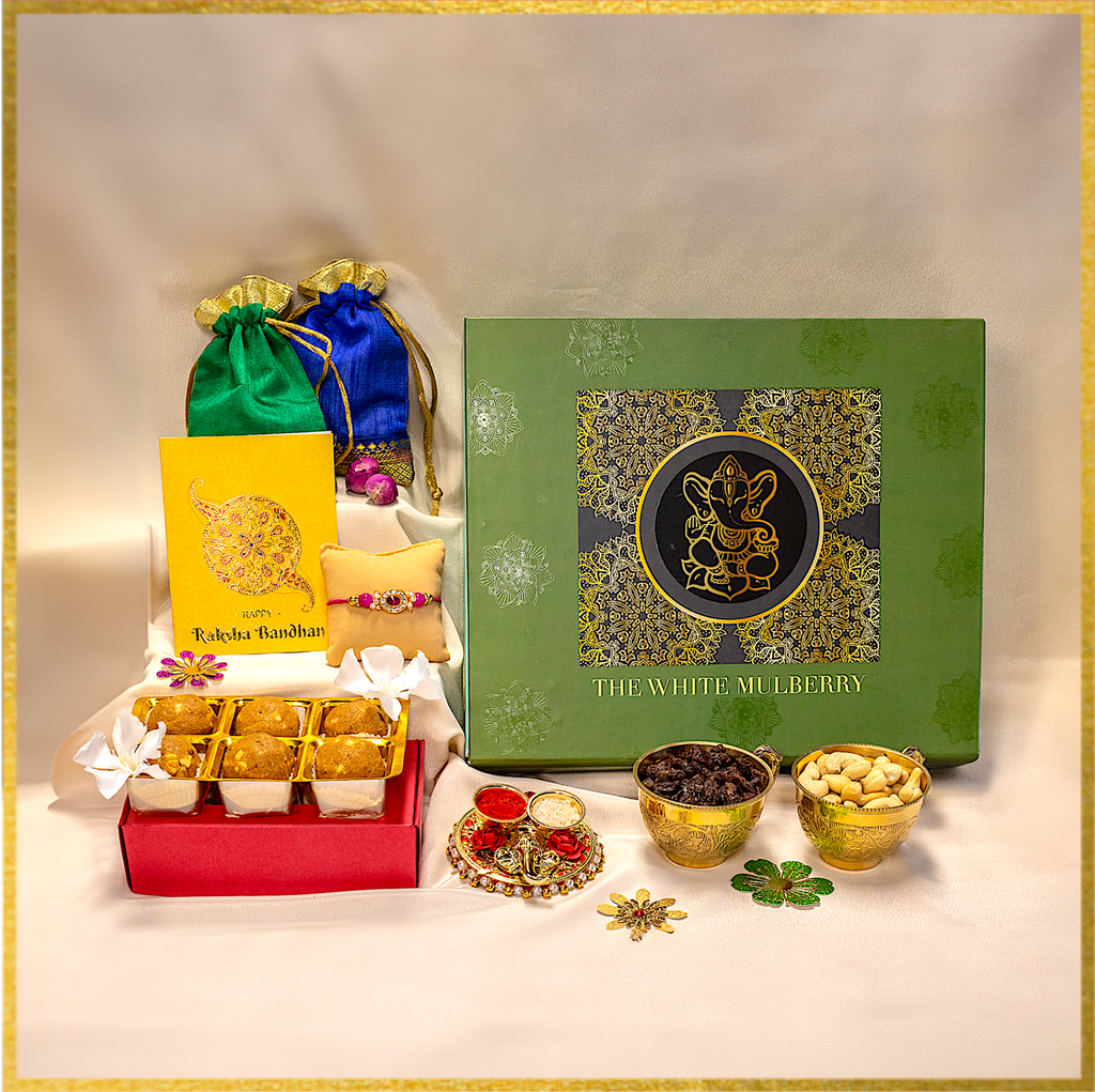 Rakhi Box: Auspicious Ganesha - Bhaiya Bhabhi Rakhi