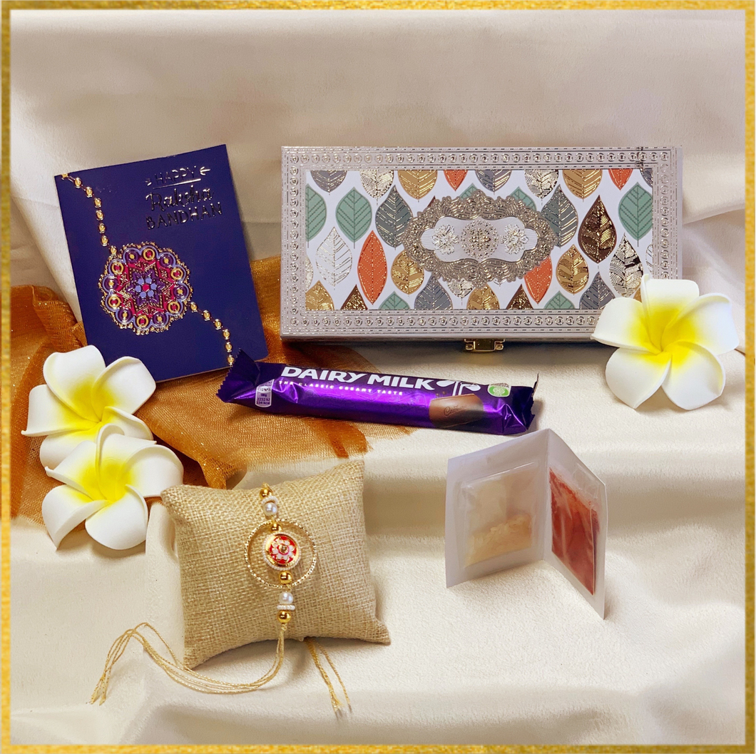 Rakhi Box: Cherished Moments - Foliage