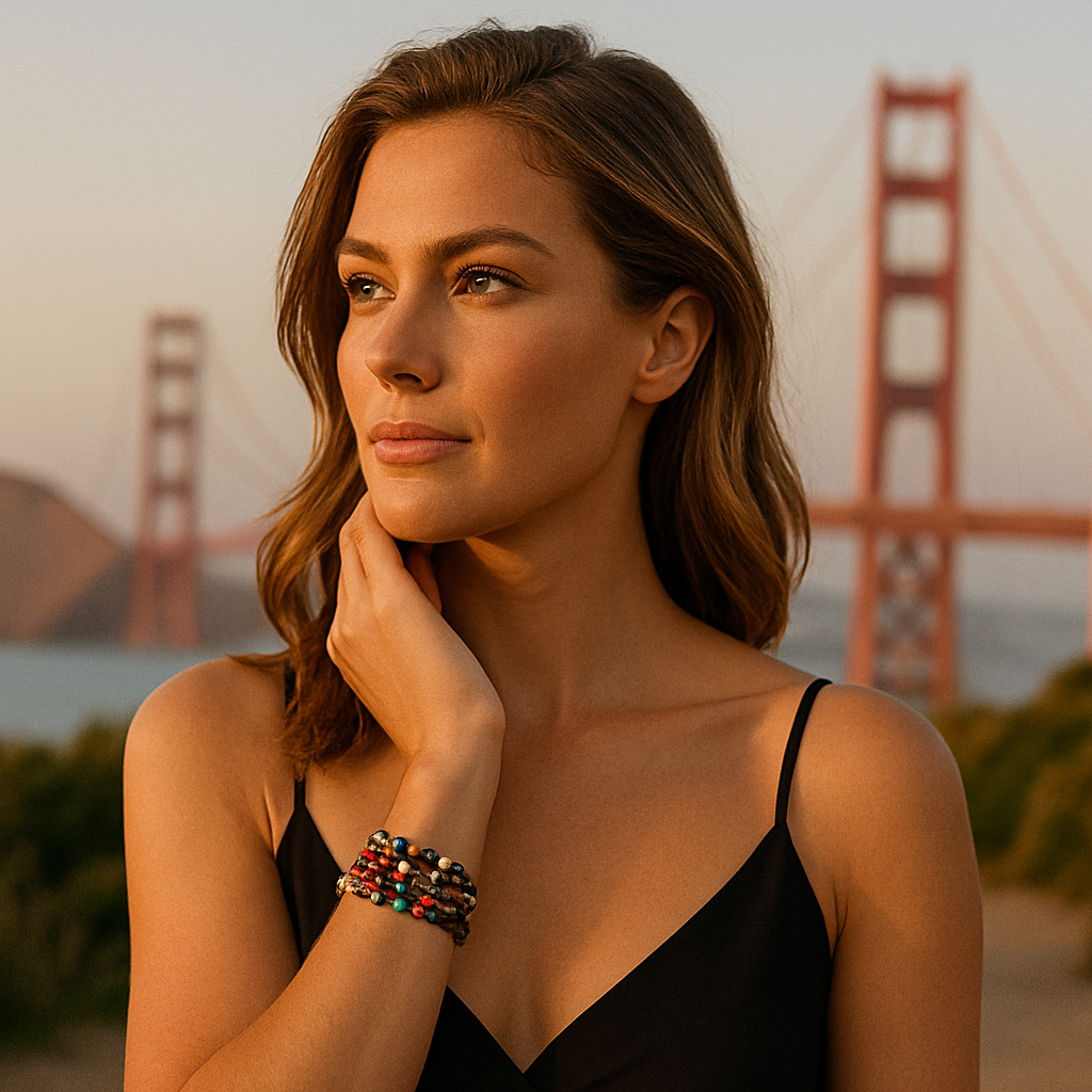 Beaded Multicolored 4 Strand Bracelet - Zakali Creations