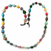 Load image into Gallery viewer, Face Mask/Eyeglass Paper Bead Chain, Colorful Round Beads
