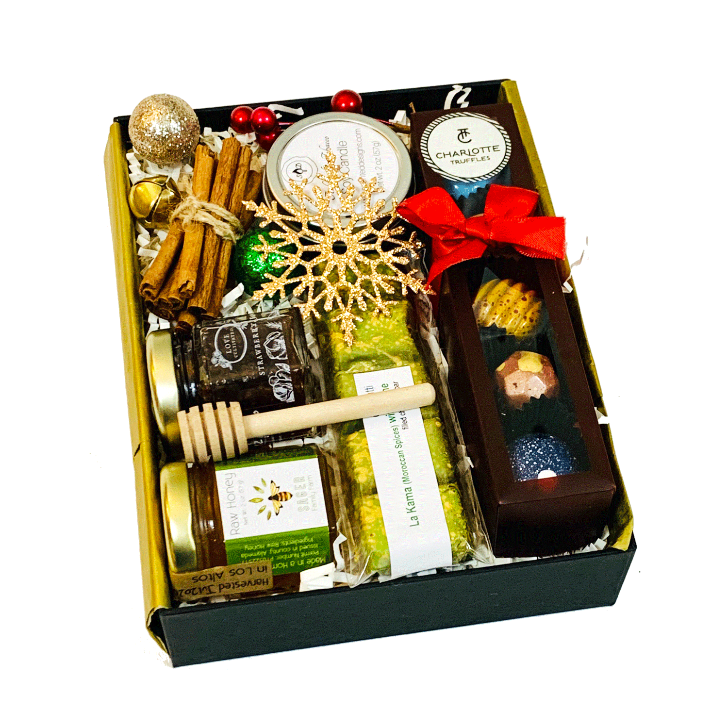 Black and Gold Gift Box