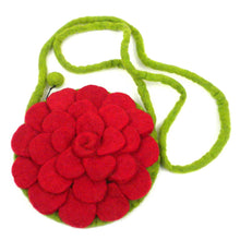 Load image into Gallery viewer, Rose Felt Purse Red - Global Groove (P)
