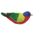 Felt Bird Garden Ornament - Painted Bunting - Wild Woolies (G)