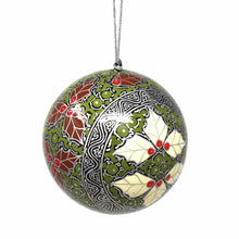 Load image into Gallery viewer, Handpainted Ornaments, Silver Chinar Leaves - Pack of 3
