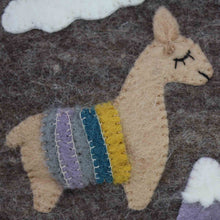 Load image into Gallery viewer, Hand Crafted Felt: Llama Pouch

