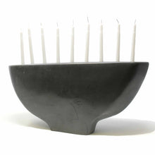 Load image into Gallery viewer, Soapstone Black Menorah - Smolart
