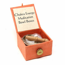 Load image into Gallery viewer, Mini Meditation Bowl Box: 2&quot; Sacral Chakra - DZI (Meditation)
