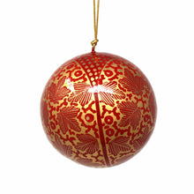 Load image into Gallery viewer, Handpainted Ornament Gold Chinar Leaves

