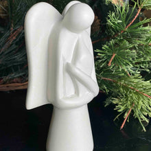 Load image into Gallery viewer, Angel Soapstone Sculpture with Eternal Light

