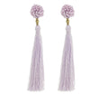 The Rosette Tassel Earring, Seashell - Aid Through Trade