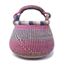 Load image into Gallery viewer, Small Bolga Pot Basket - Mixed Colors
