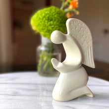 Load image into Gallery viewer, Praying Angel Soapstone Sculpture - Natural Stone
