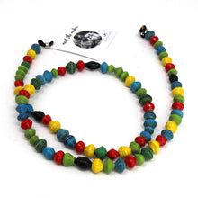 Load image into Gallery viewer, Face Mask/Eyeglass Paper Bead Chain, Colorful Round Beads
