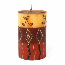 Load image into Gallery viewer, Single Boxed Hand-Painted Pillar Candle - Bongazi Design - Nobunto
