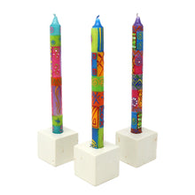Load image into Gallery viewer, Tall Hand Painted Candles - Three in Box - Shahida Design

