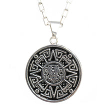 Load image into Gallery viewer, Alpaca Silver Aztec Face Pendant with Chain
