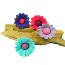 Load image into Gallery viewer, Hand Felted Colorful Flower Fairies - Set of 4 - Global Groove
