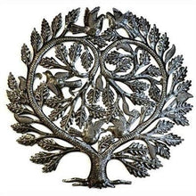 Load image into Gallery viewer, Steel Drum Art -  Lovers Heart 24 inch Tree of Life - Croix des Bouquets
