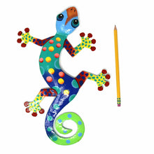 Load image into Gallery viewer, Colorful Gecko Haitian Steel Drum Wall Art, 13 inch Florida Design
