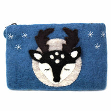 Load image into Gallery viewer, Hand Crafted Felt: Stag Pouch
