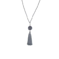 The Wanderer Tassel Necklace, Steel - Aid Through Trade