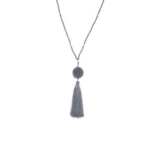 Load image into Gallery viewer, The Wanderer Tassel Necklace, Steel - Aid Through Trade
