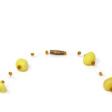 Load image into Gallery viewer, Floating Stone &amp; Maasai Bead Necklace, Yellow

