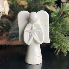 Load image into Gallery viewer, Angel Soapstone Sculpture Holding Star

