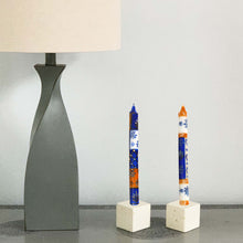 Load image into Gallery viewer, Tall Hand Painted Candles - Pair - Durra Design - Nobunto
