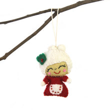 Load image into Gallery viewer, Hand Felted Christmas Ornament: Mrs. Claus - Global Groove (H)
