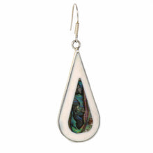 Load image into Gallery viewer, Teardrop Abalone and Mother of Pearl Drop Earrings
