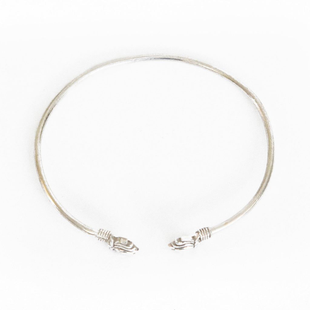 Double Lotus Cuff Bracelet